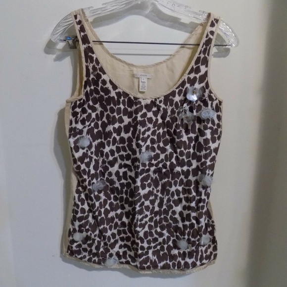 J. Crew Tops - J. Crew Leopard Print Blouse w/ Accents, 0
